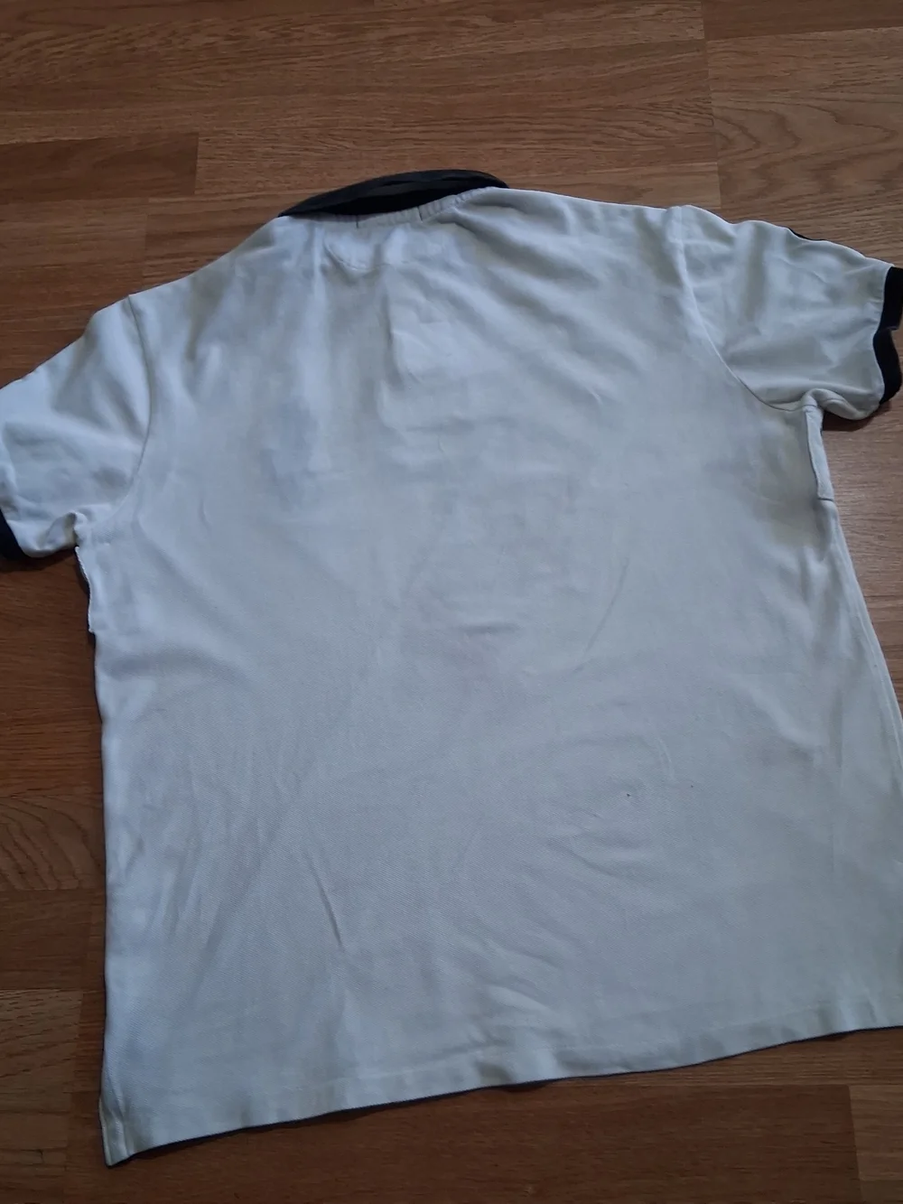 Ralph Lauren Polo Mens' White & Black Diagonal Stripe Polo Shirt